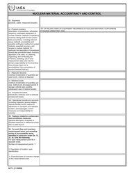 IAEA Form N-73 Design Information Questionnaire, Page 7