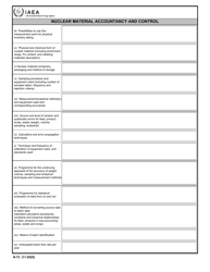 IAEA Form N-73 Design Information Questionnaire, Page 8