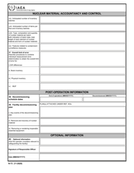 IAEA Form N-73 Design Information Questionnaire, Page 9