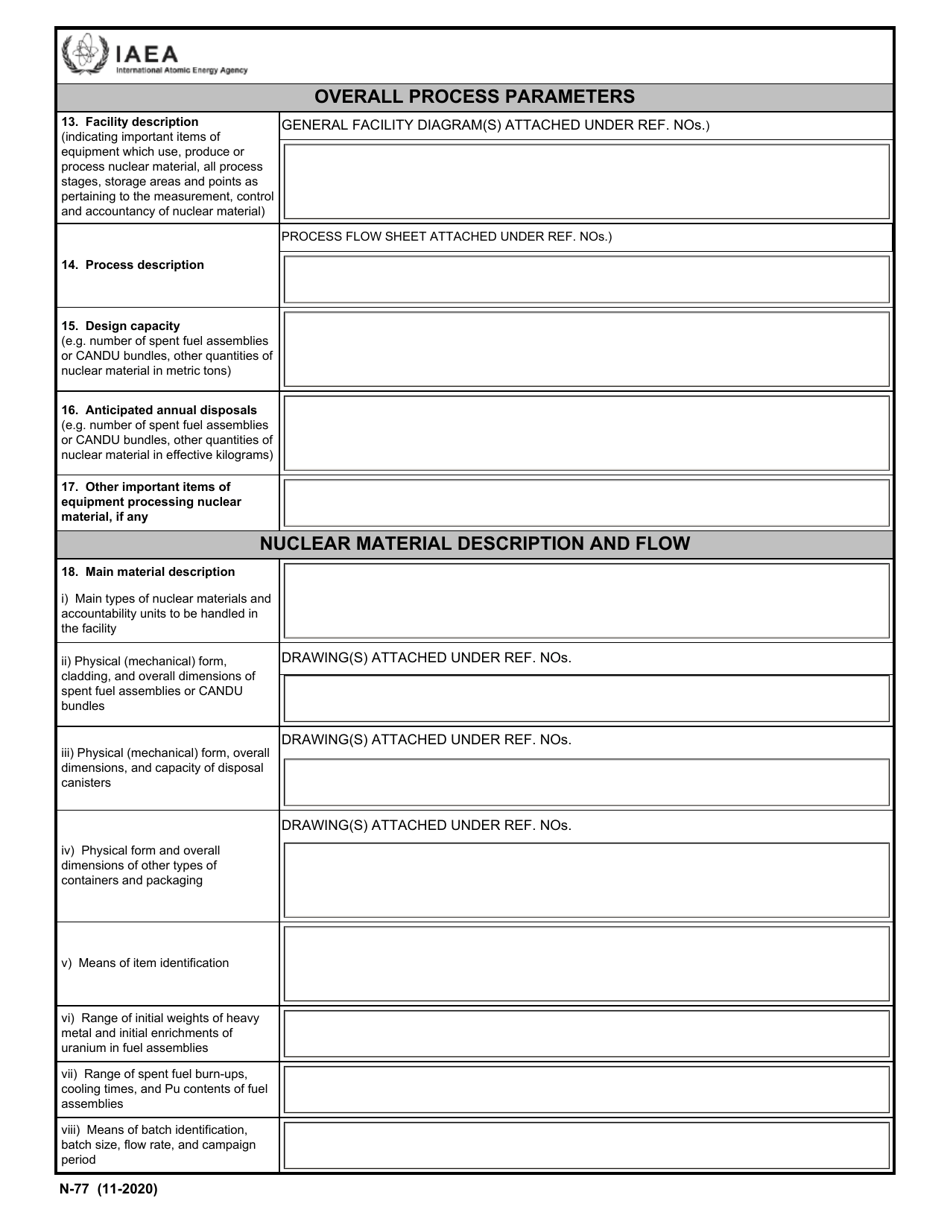 IAEA Form N-77 - Fill Out, Sign Online and Download Fillable PDF ...