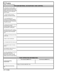 IAEA Form N-77 Design Information Questionnaire, Page 7