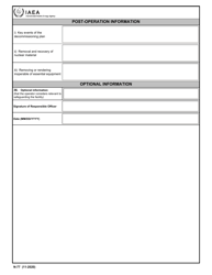 IAEA Form N-77 Design Information Questionnaire, Page 8