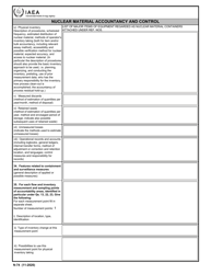 IAEA Form N-74 Design Information Questionnaire, Page 7