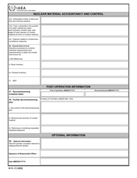 IAEA Form N-74 Design Information Questionnaire, Page 9