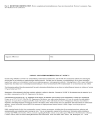 Form OSM23 &quot;State Employee Statement of Employment and Financial Interest&quot;, Page 2