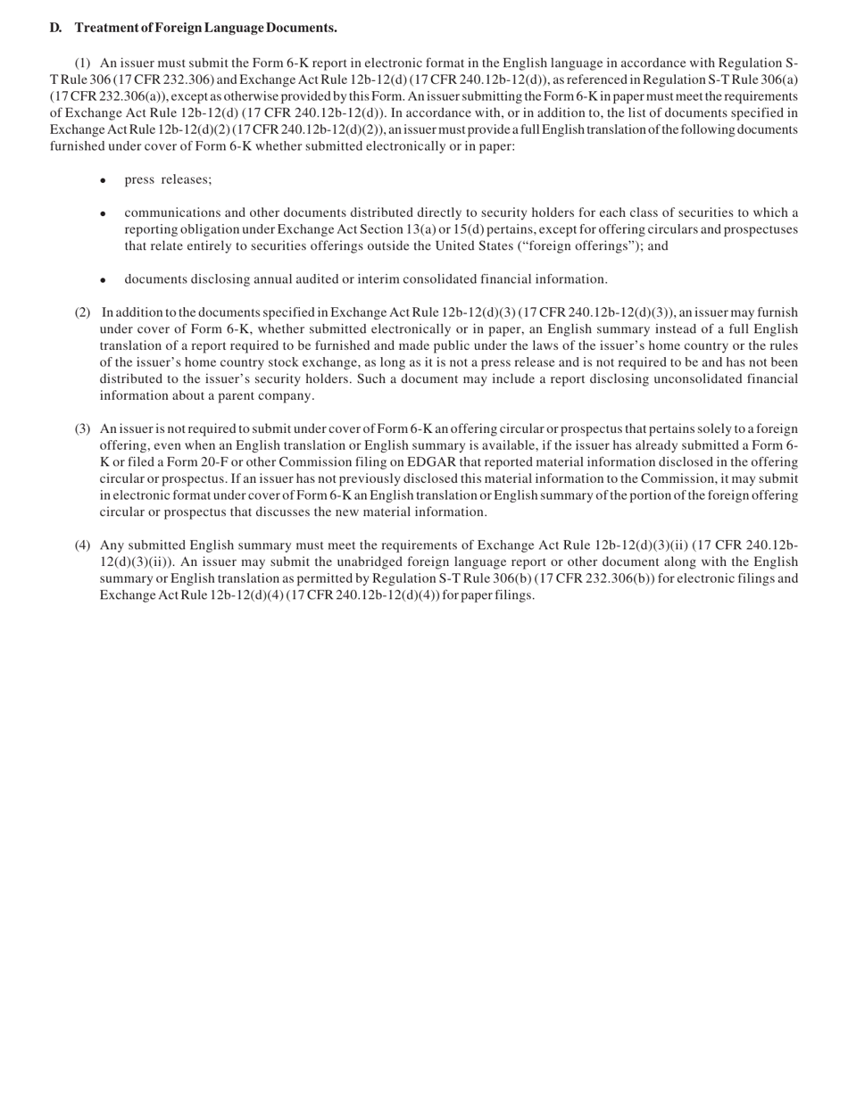 SEC Form 1815 (6-K) Report of Foreign Private Issuer Pursuant to Rule 13a-16 or 15d-16 Under the Securities Exchange Act of 1934, Page 4