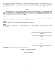 SEC Form 1839 (N-17D-1) Report Filed by Small Business Investment Company (Sbic), Page 2