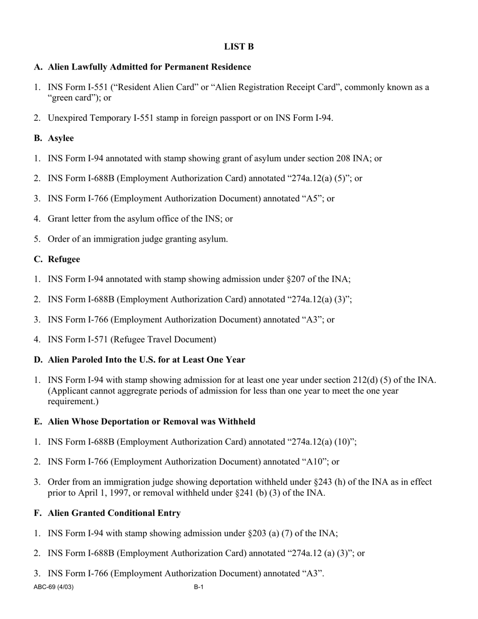 Form ABC-069 Statement of Citizenship, Alienage, and Immigration Status for State Public Benefits - California, Page 7