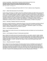 Instructions for Form DFPI-260.112 Application for Qualification of Issuer Transactions by Notification - California, Page 2