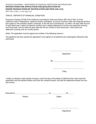 Instructions for Form DFPI-260.112 Application for Qualification of Issuer Transactions by Notification - California, Page 5