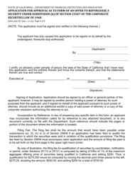 Form DFPI-260.507 Application for Approval as to Form of an Offer to Repurchase a Security Under Subdivision (B) of Section 25507 of the Corporate Securities Law of 1968 - California, Page 6