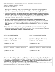 Form DFPI-320 Plan of Merger - Credit Unions - California, Page 2