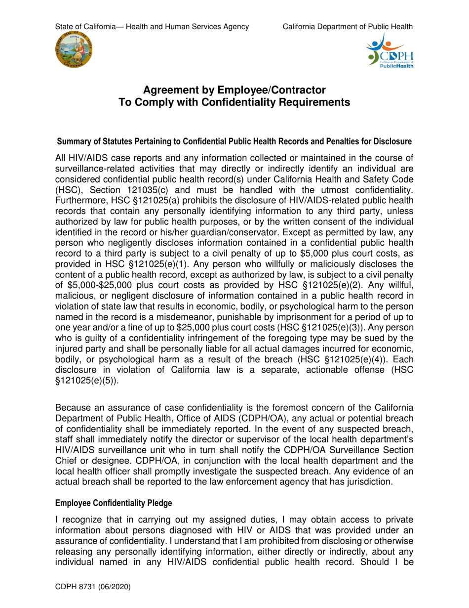 Form CDPH8731 AIDS Drug Assistance Program New Enrollment Worker Training Request - California, Page 3