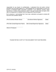 Form CDPH8731 AIDS Drug Assistance Program New Enrollment Worker Training Request - California, Page 4