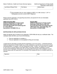 Form CDPH8228 Radiologic Technologist Fluoroscopy Permit Application - Examination Not Required - California, Page 2