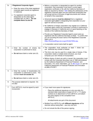 Form ARTS-CL Articles of Incorporation of a Close Corporation - California, Page 4