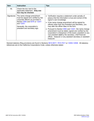 Form AMDT-NP-NA Certificate of Amendment - Corporate Name Change Only - Nonprofit - California, Page 4