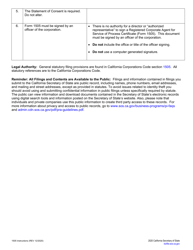 Form 1505 Registered Corporate Agent for Service of Process Certificate - California, Page 4