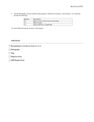 Reconnaissance Level Survey - Survey Form - Hawaii, Page 4