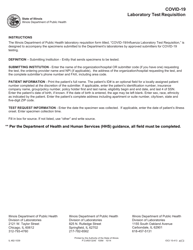 Form IL482-1039 Covid-19/Influenza Laboratory Test Requisition - Illinois, Page 2