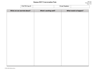 Form PPS2019 Dcf Conversation Note (Print Version) - Kansas, Page 3