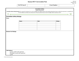 Form PPS2019 Dcf Conversation Note (Print Version) - Kansas, Page 7