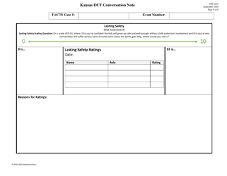 Form PPS2019 Dcf Conversation Note (Print Version) - Kansas, Page 8