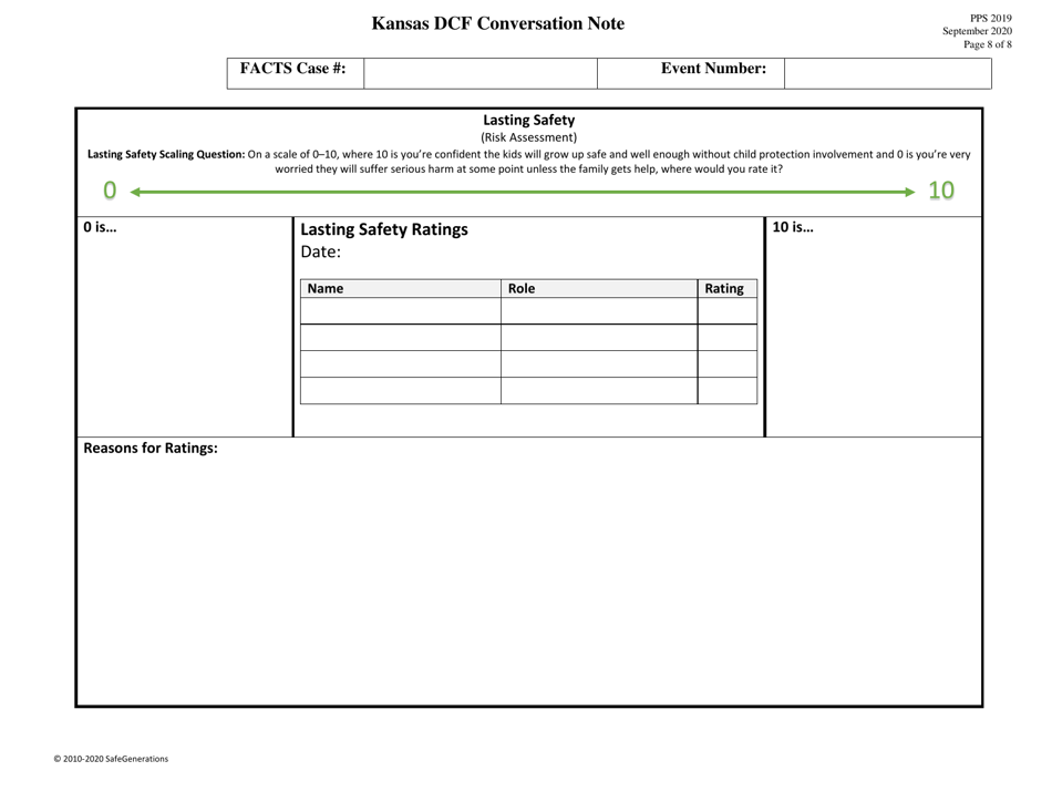 Form PPS2019 Dcf Conversation Note (Print Version) - Kansas, Page 8