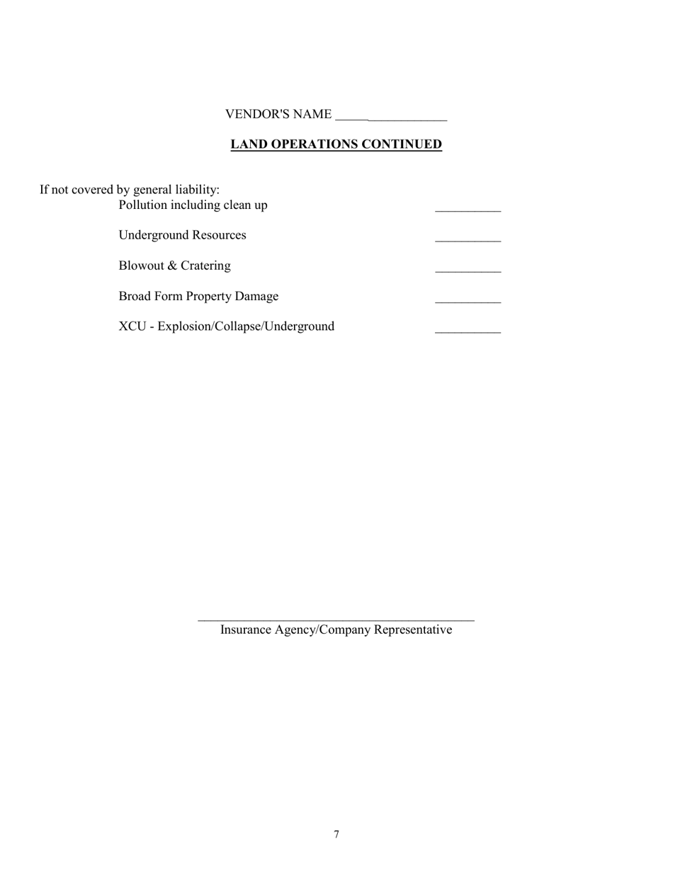 Form OSR-OR-1 Oilfield Site Restoration Program Contractor Application - Louisiana, Page 7