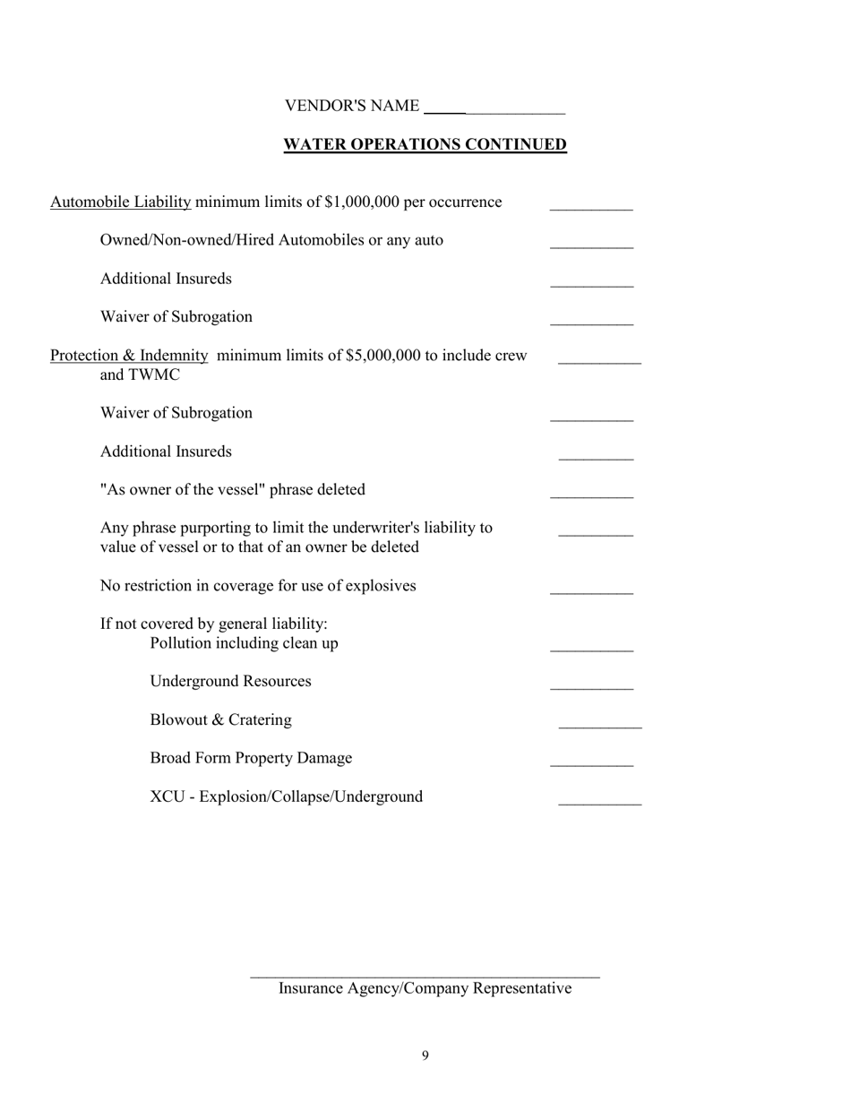 Form OSR-OR-1 Oilfield Site Restoration Program Contractor Application - Louisiana, Page 9