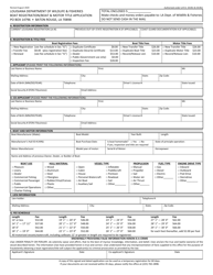 Boat Registration/Boat &amp; Motor Title Application - Louisiana