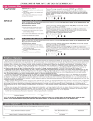Satellite Employees Health Benefits Enrollment and Change Form - Maryland, Page 4