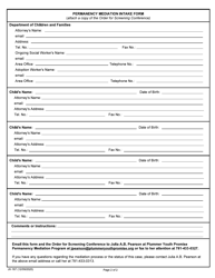 Form JV-167 Permanency Mediation Intake Form - Massachusetts, Page 2