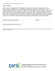 Form FIS2359 Notice of Cybersecurity Event - Michigan, Page 5