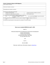 Minnesota Business Assistance Form - Minnesota, Page 5
