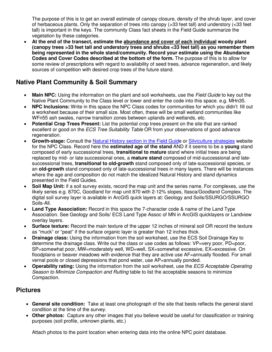 Ecs Site Classification Worksheet - Minnesota, Page 5