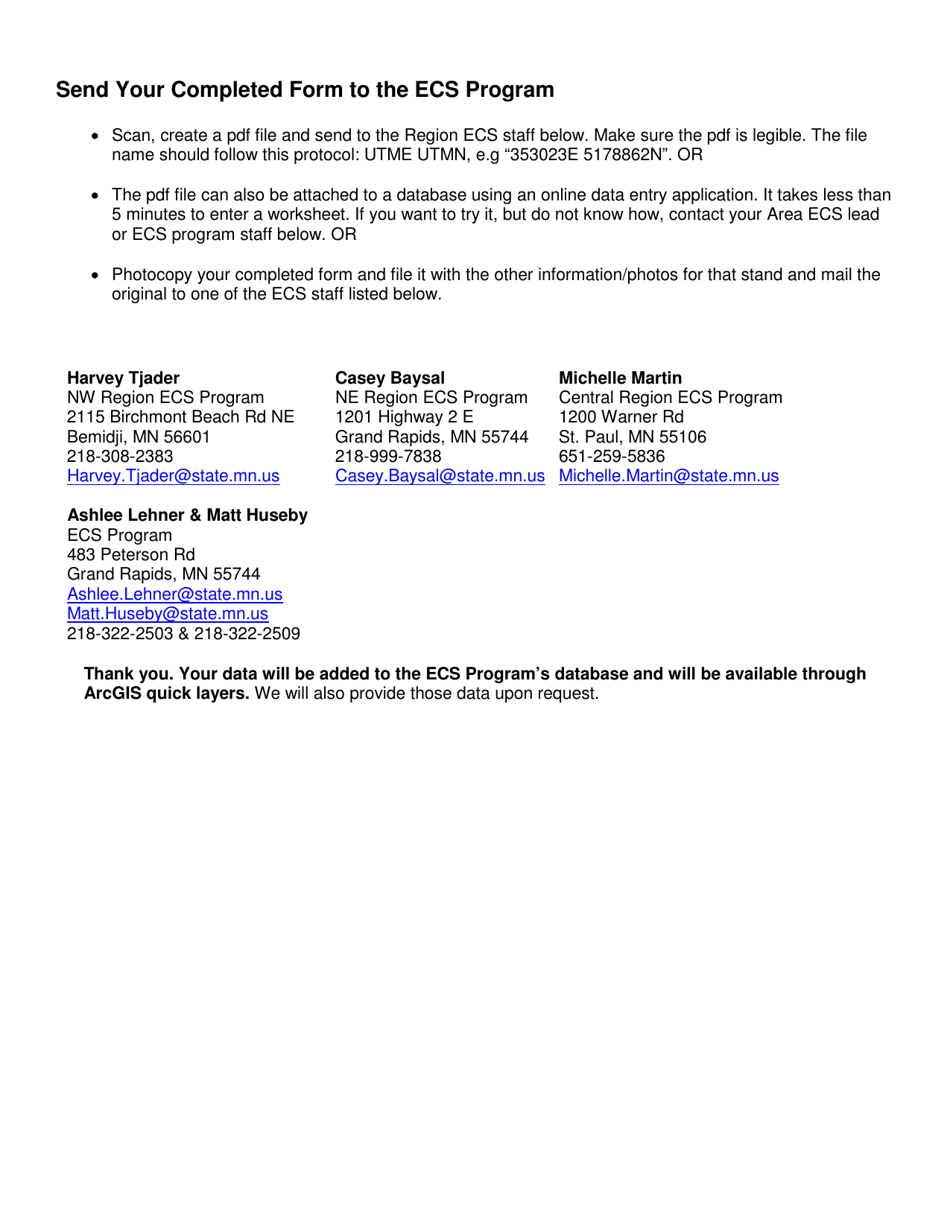 Ecs Site Classification Worksheet - Minnesota, Page 6