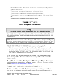 Form COM1201 Instructions for Expungement (Sealing) Civil Commitment Record - Minnesota, Page 2
