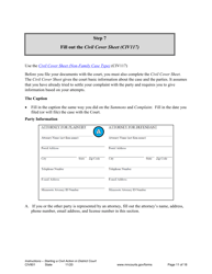 Form CIV801 Instructions - Starting a Civil Case in District Court - Minnesota, Page 11