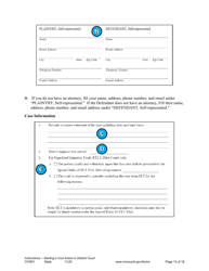 Form CIV801 Instructions - Starting a Civil Case in District Court - Minnesota, Page 12