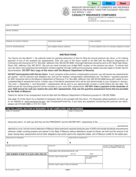 Document preview: Form MO-375-0409 Casualty Insurance Companies - Missouri, 2020