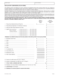 Form MO-375-0409 Casualty Insurance Companies - Missouri, Page 4