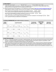 Form E (MO780-0795) Application for General Permit Under Missouri Clean Water Law - Missouri, Page 2
