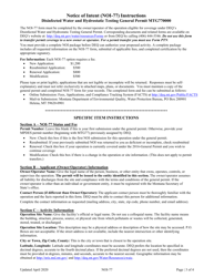 Form NOI-77 Notice of Intent (Noi) - Disinfected Water and Hydrostatic Testing General Permit (Mtg770000) - Montana, Page 3