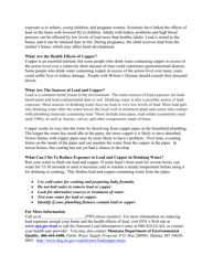 Non-transient Non-community Lead and Copper Consumer Notice - Montana, Page 2