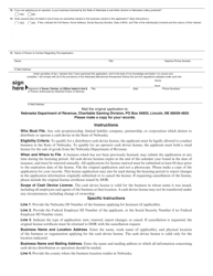 Form 57 (5-261-2020) Nebraska Application for Cash Device License - Nebraska, Page 2
