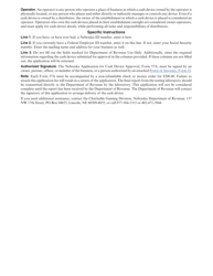 Form 57A (5-258-2019) Nebraska Cash Device Approval Application and Return - Nebraska, Page 2