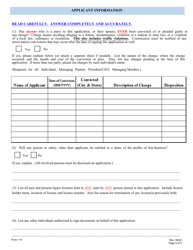 Form 114 Application for Liquor License: Railroad, Airline, Special Party Bus - Nebraska, Page 4