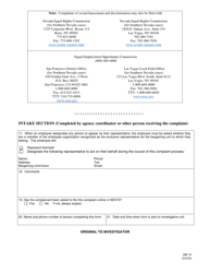 Form HR-30 Sexual Harassment or Discrimination Complaint Form - Nevada, Page 5