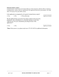 Hemp Grower Application - Nevada, Page 2